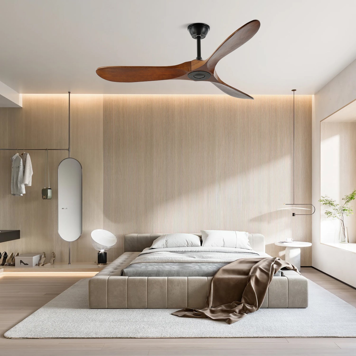 Ventilateur de plafond | Pales en bois, Moteur en cuivre pur 5