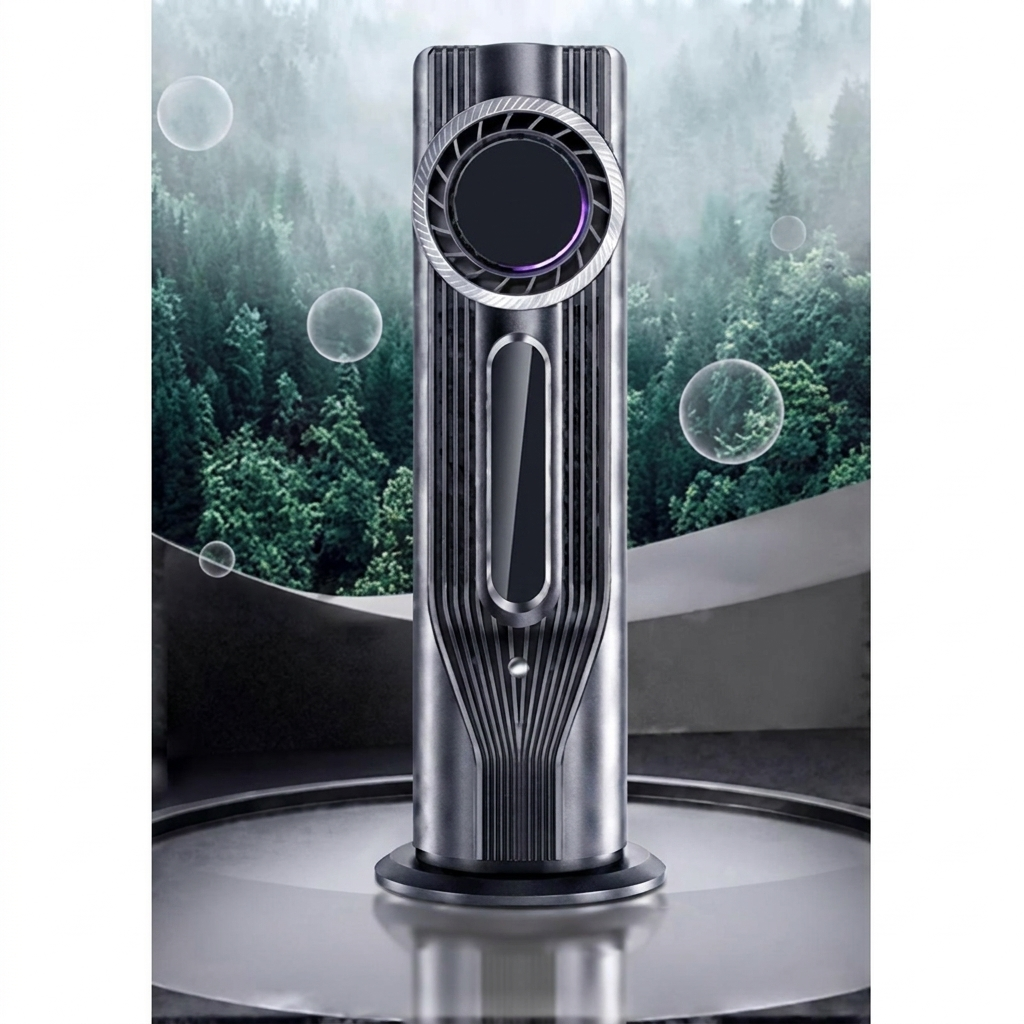 Ventilateur tour silencieux USB – Rafraîchisseur d’air portable avec refroidissement à eau – Chambre