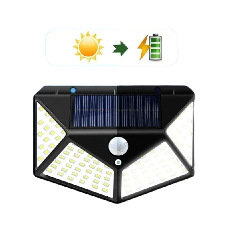 SolarFlare – Lampe d’Extérieur Solaire Étanche avec Capteur