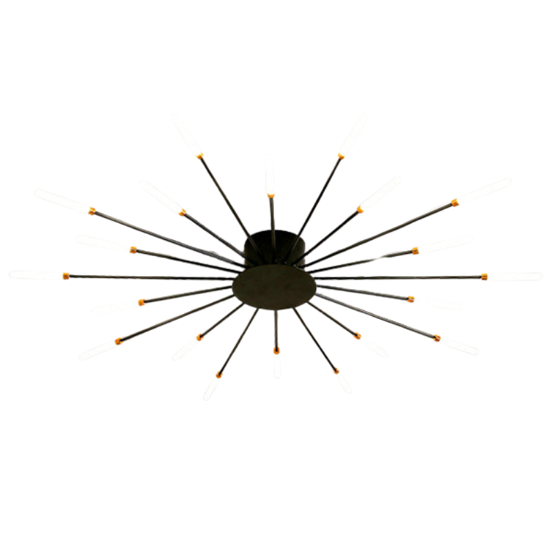 ÉclatNova – Plafonnier LED Moderne Explosion Doré Salon