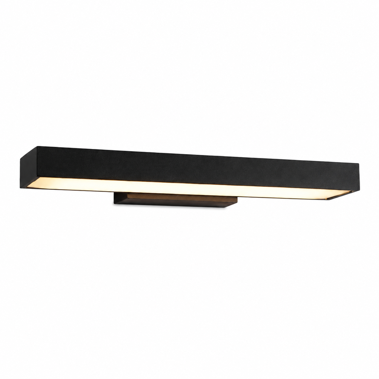 Applique Murale Extérieure Acier Inoxydable Noir 80 cm – IP65, Capteur, LED Intégrée