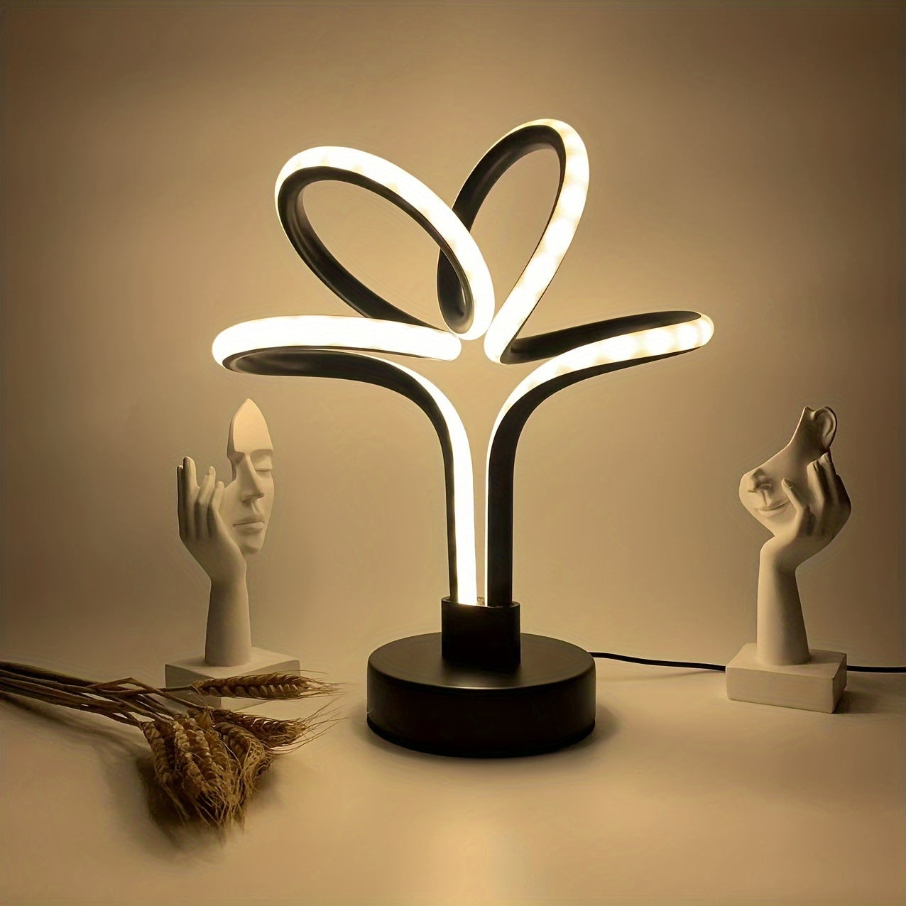 ScandiLume - Lampe de table LED USB minimaliste