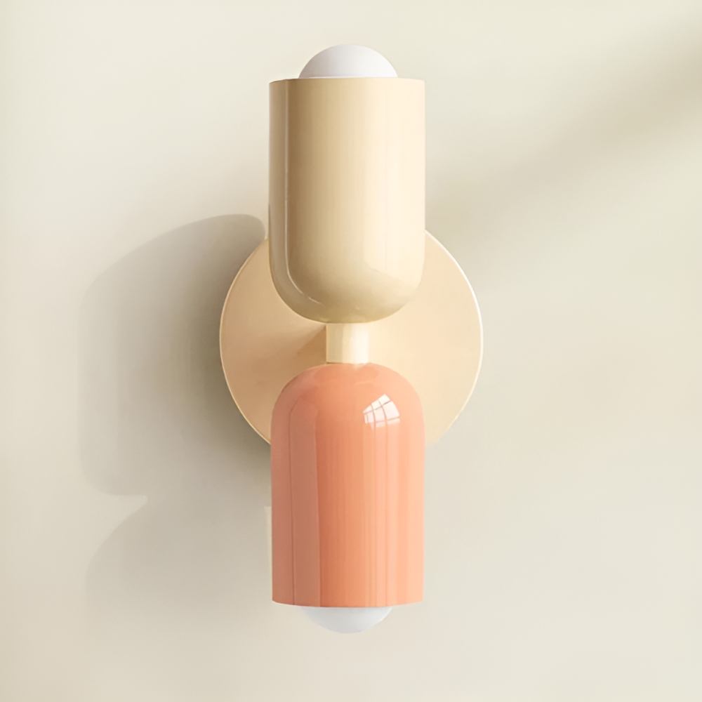 Applique murale LED design scandinave, double éclairage pour intérieur moderne