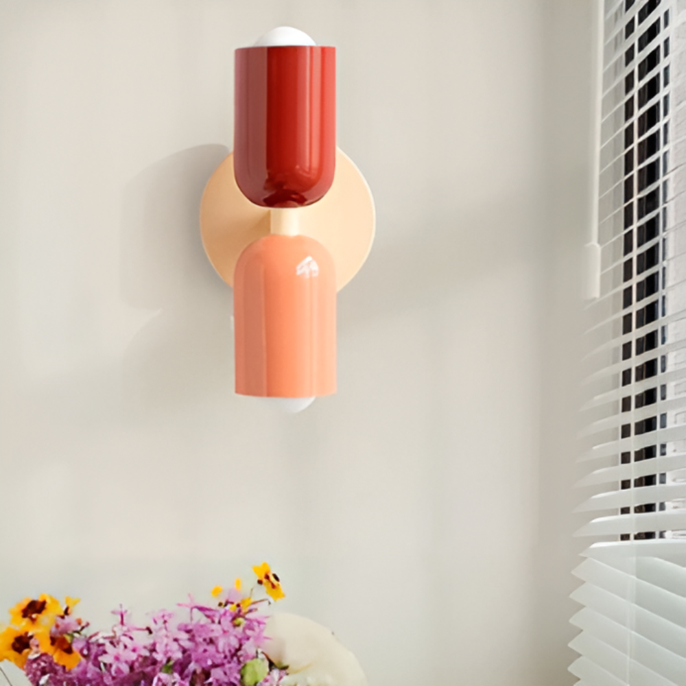 Applique murale LED design scandinave, double éclairage pour intérieur moderne