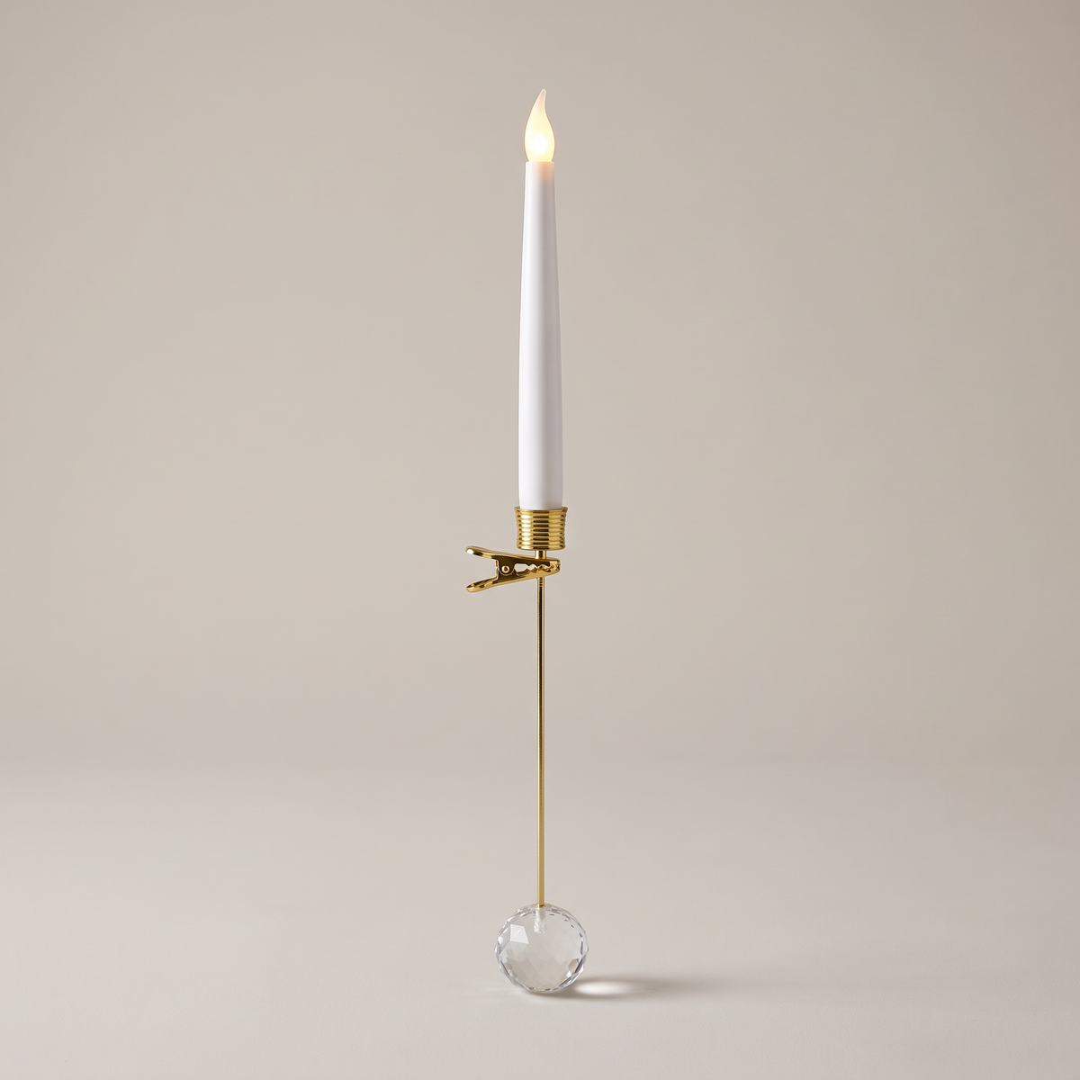 Bougies LED pour sapin de Noël sans fil avec télécommande et pendentifs, effet flamme