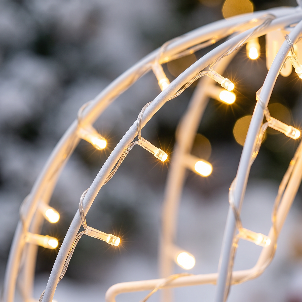 Boule lumineuse LED étoile 30 cm, 200 LED, éclairage de Noël extérieur avec minuterie