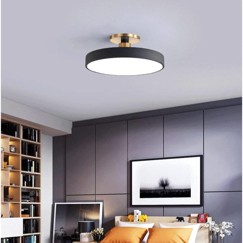 Solevia – Plafonnier LED Moderne Finition Blanc Chambre