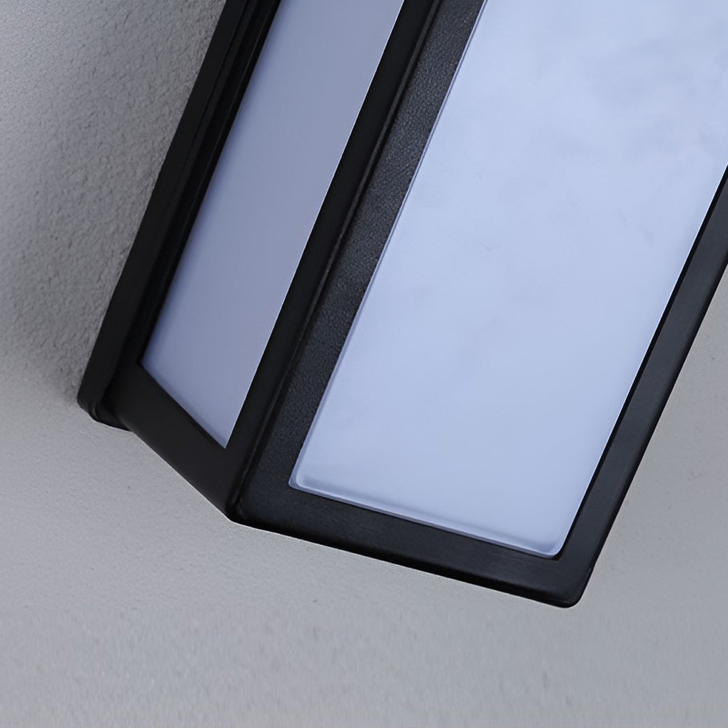 Applique murale solaire LED blanc chaud extérieur IP65 détecteur de mouvement aluminium moderne façade jardin