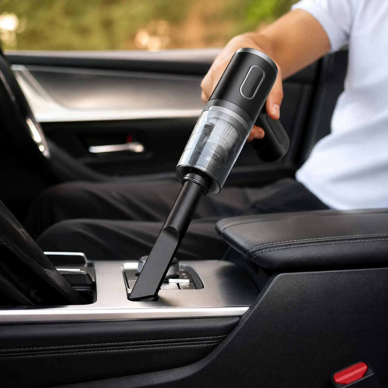 Aspirateur à Main Sans Fil ABS Noir 15 cm – Aspiration Puissante, Recharge USB, Multiusage