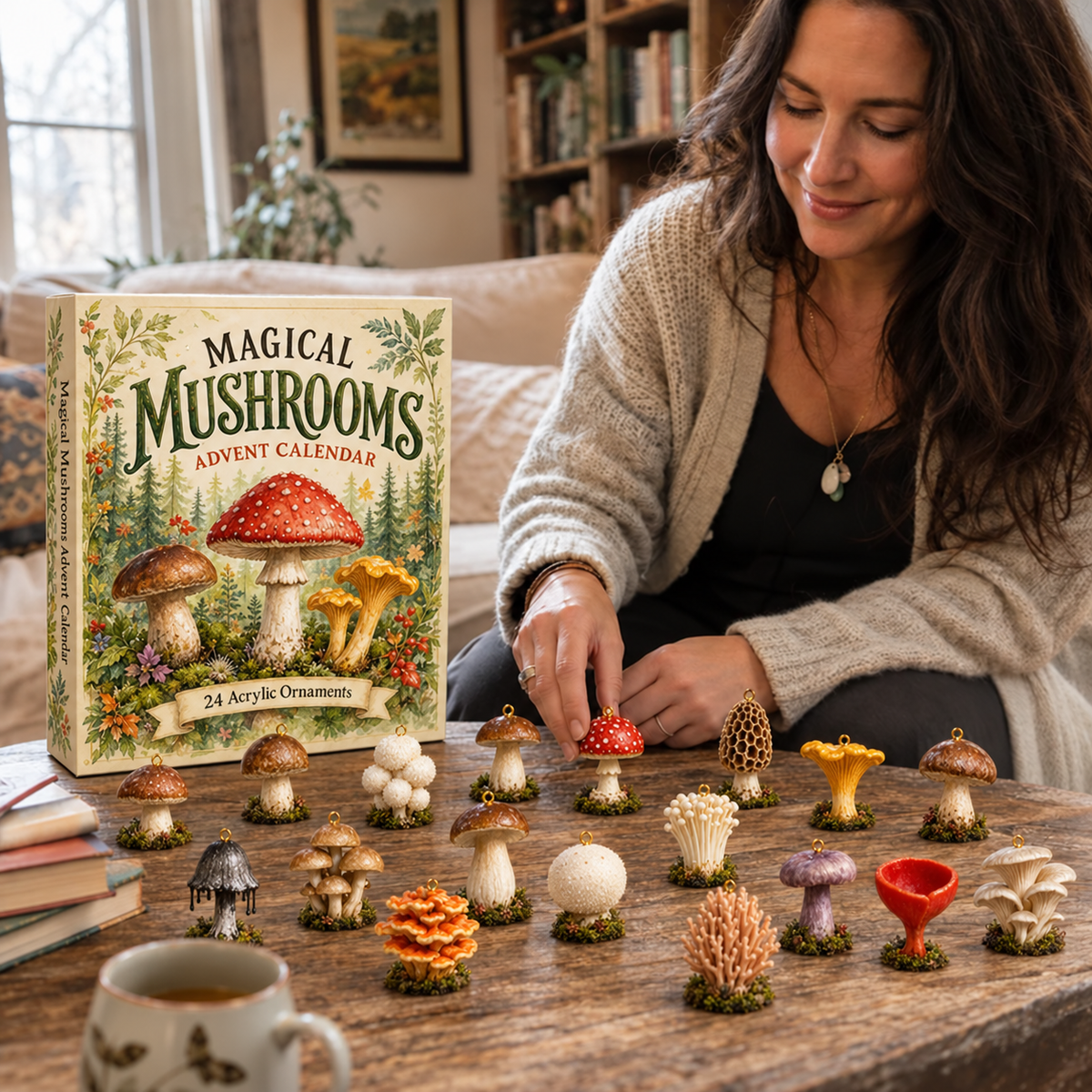 Calendrier de l'Avent « Jardin de Champignons Enchanté » 2026 – 24 Miniatures Surprises