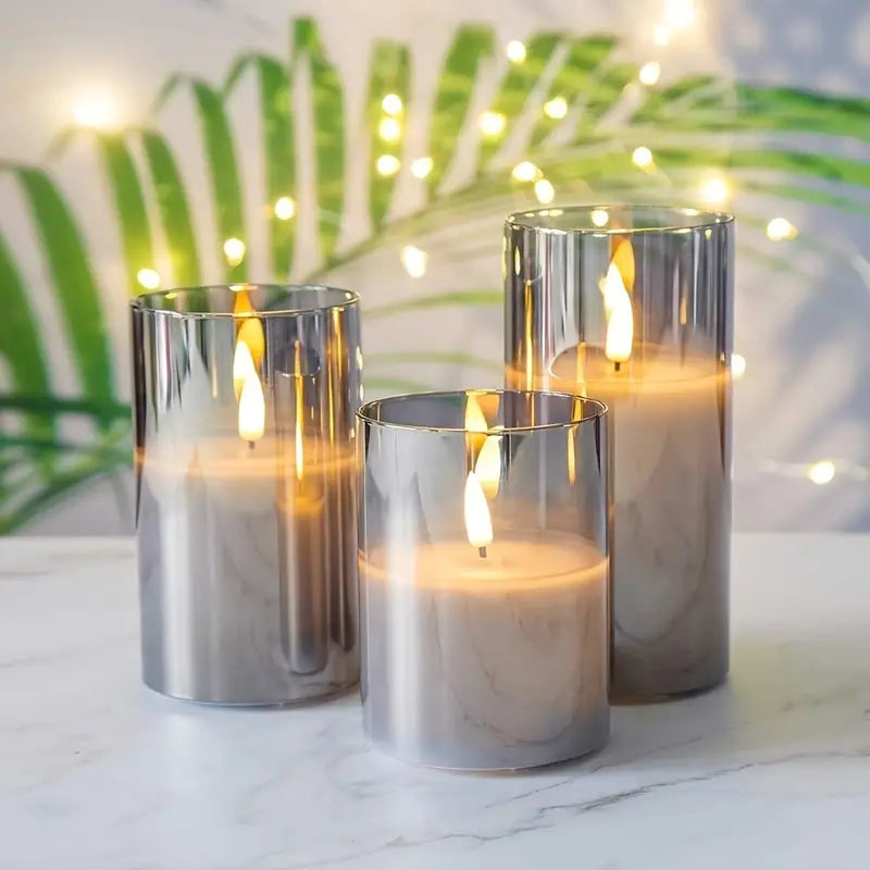 Bougies LED modernes avec télécommande