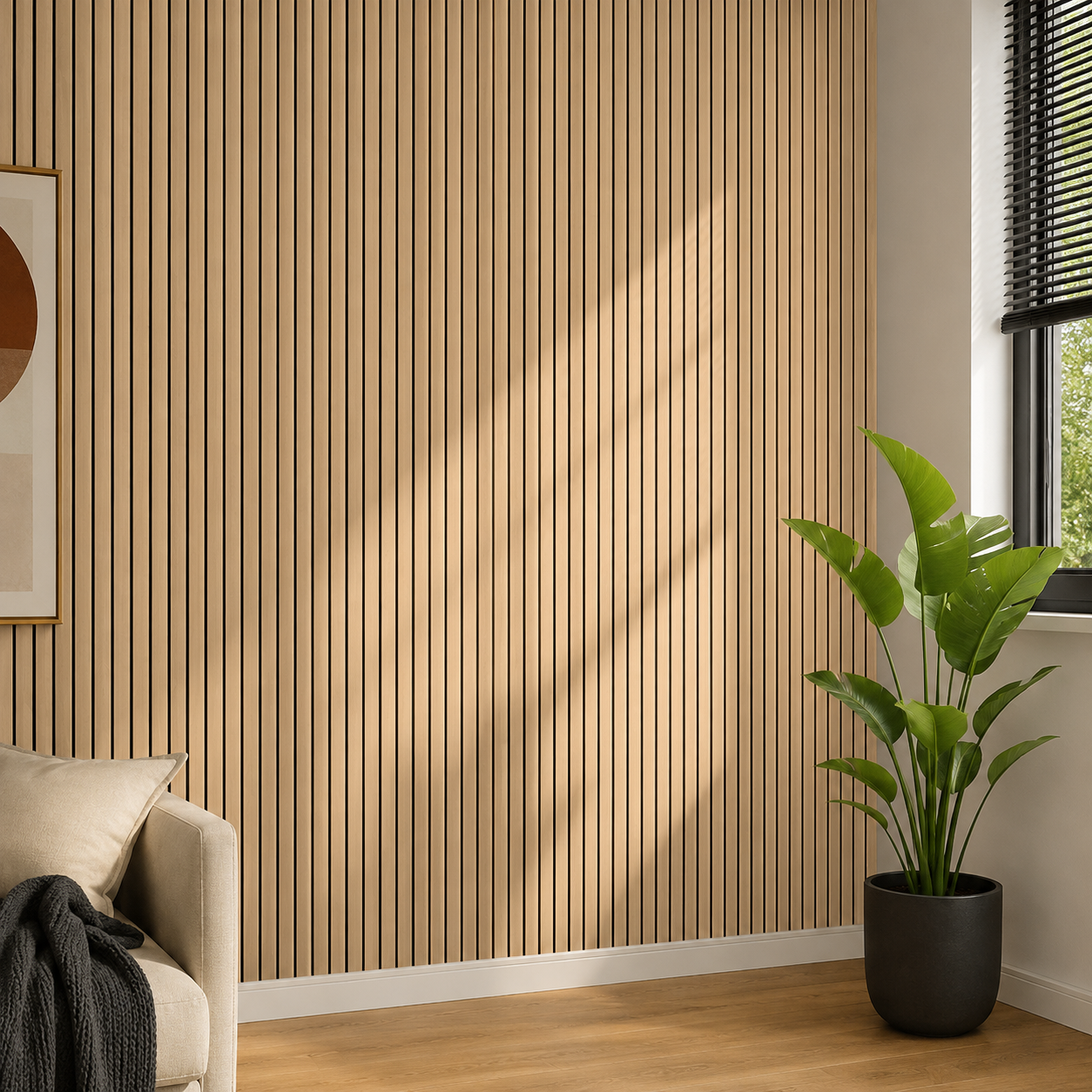 Autocollant Mural Effet Bois 3D IXPE 299,97 × 39,88 cm – Auto-adhésif, Découpable, Texture Relief