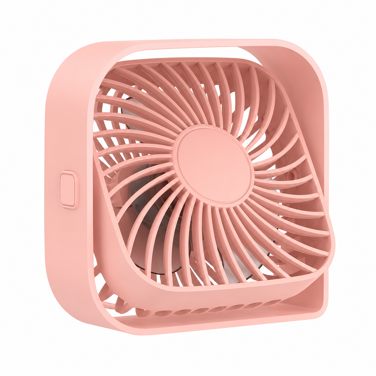 Ventilateur de Bureau Portable ABS Blanc 18 cm – Rotation 360°, 3 Vitesses, USB