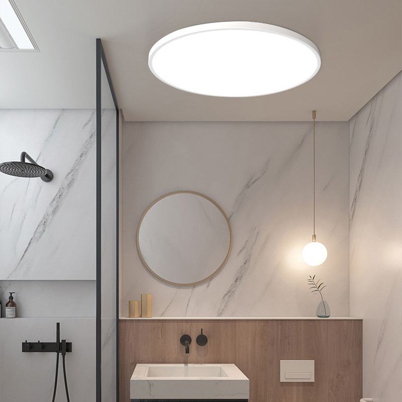 LumoAstra – Plafonnier LED Rond Moderne Noir/Blanc Salle à Manger