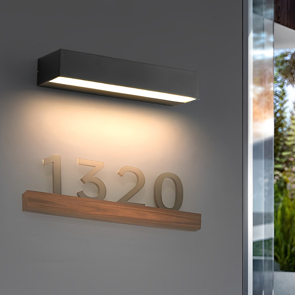 Applique murale LED blanc chaud extérieur IP65 aluminium design moderne étanche pour façade