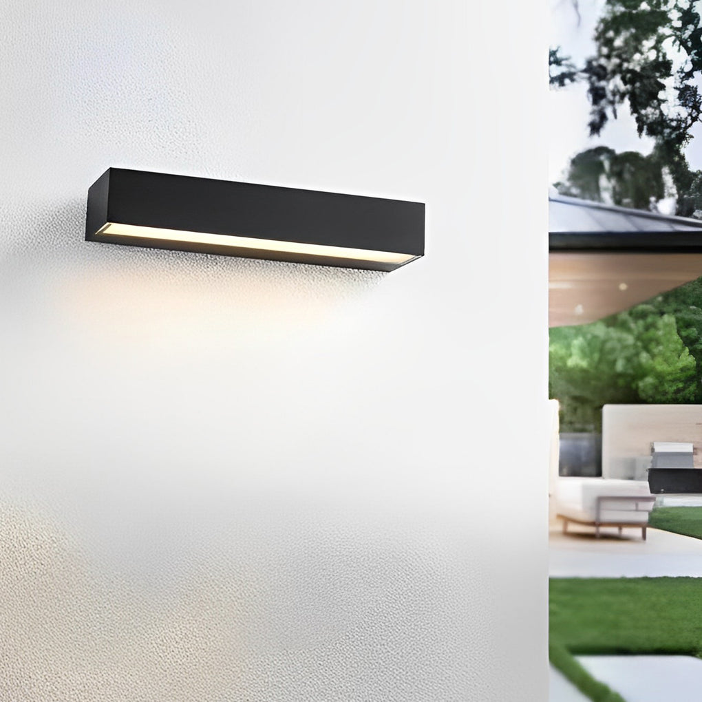 Applique murale LED blanc chaud extérieur IP65 aluminium design moderne étanche pour façade
