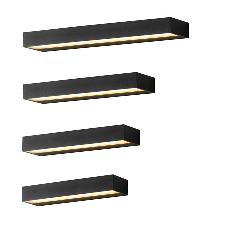 Applique murale LED blanc chaud extérieur IP65 aluminium design moderne étanche pour façade