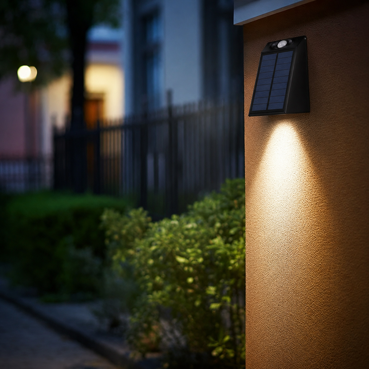 Design moderne minimaliste solaire extérieur lumière chaude étanche pour jardin et terrasse
