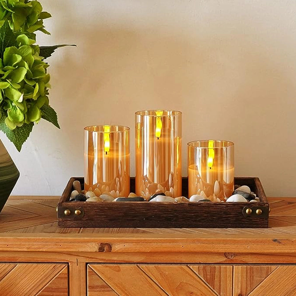Bougies LED modernes avec télécommande