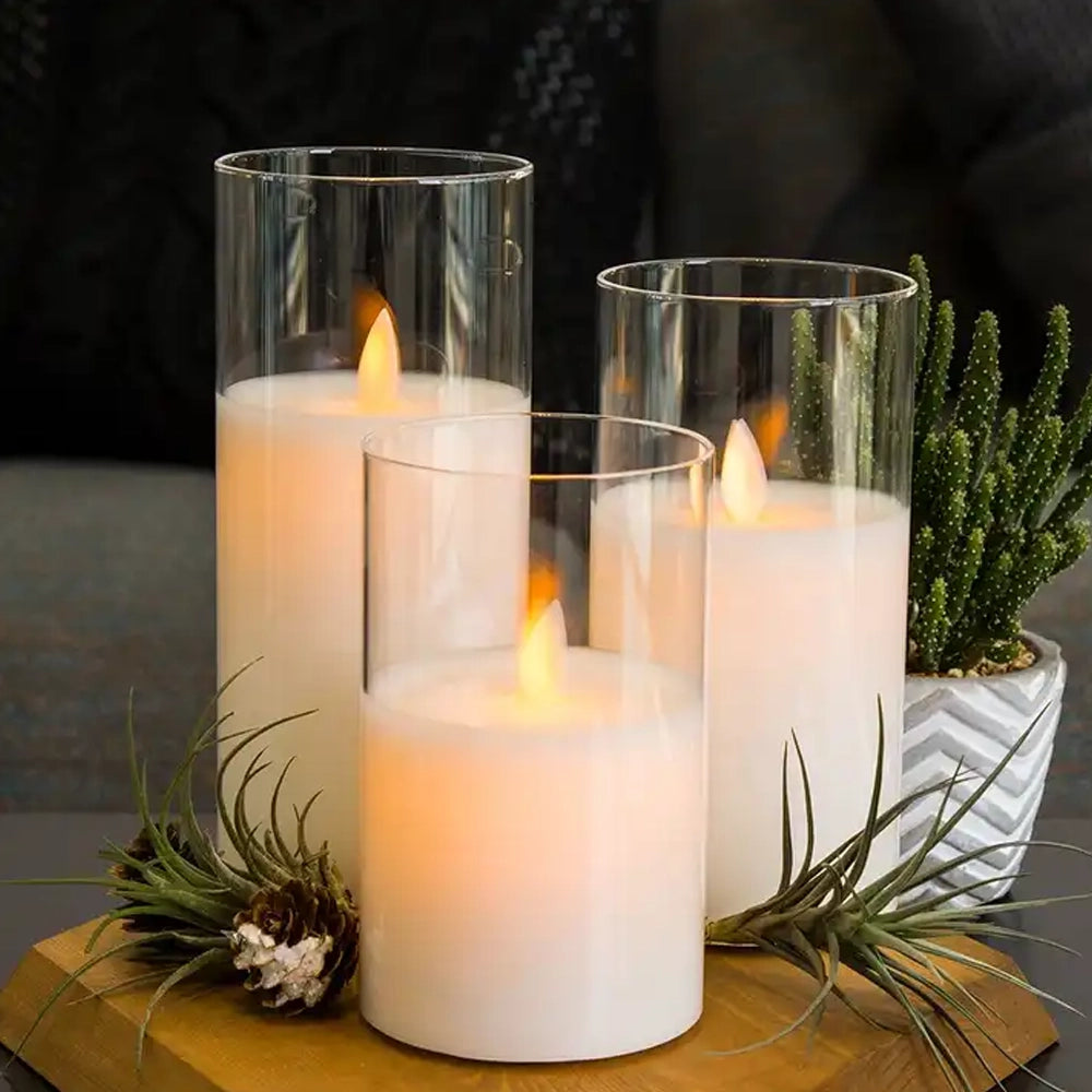 Bougies LED modernes avec télécommande