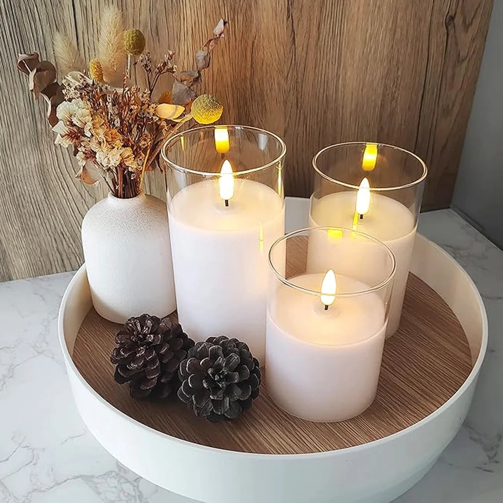 Bougies LED modernes avec télécommande