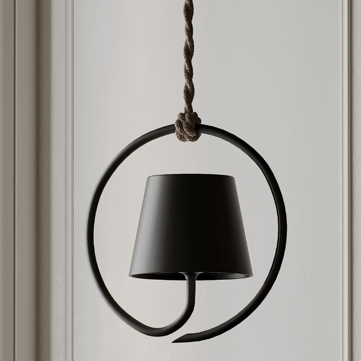 Luminara – Suspension Moderne, Design Minimaliste, Salon, Noir