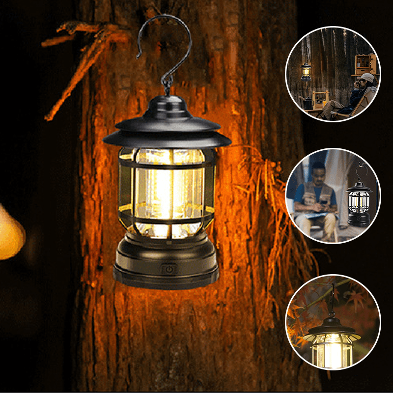 RetroLight – Lampe de camping vintage portable
