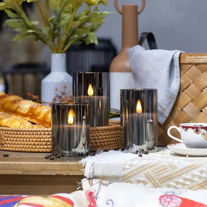 Bougies LED modernes avec télécommande