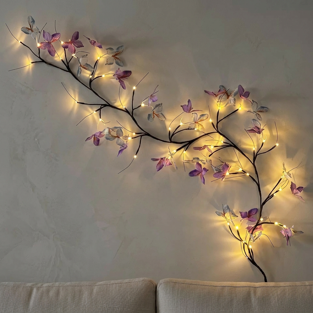 Lumière en Branche de Papillon LED