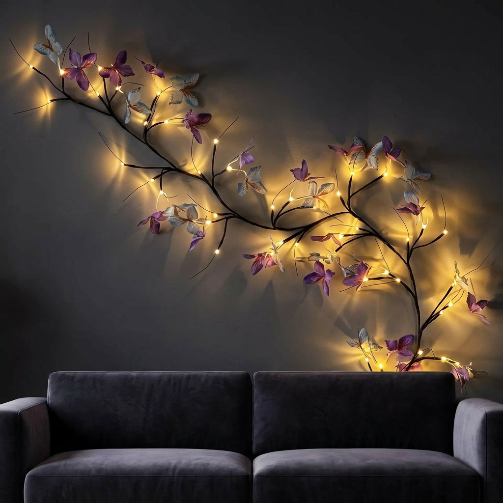 Lumière en Branche de Papillon LED