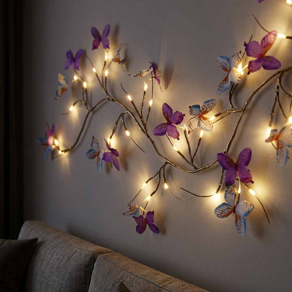 Lumière en Branche de Papillon LED