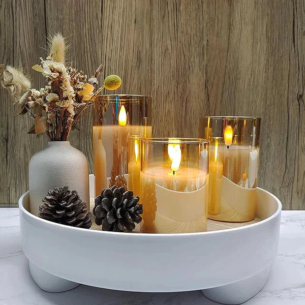 Bougies LED modernes avec télécommande