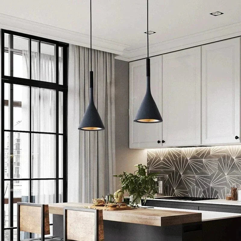 ClariLux – Suspension LED Minimaliste Blanche Salon