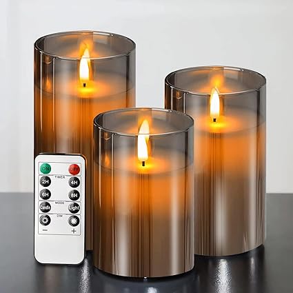 Bougies LED modernes avec télécommande
