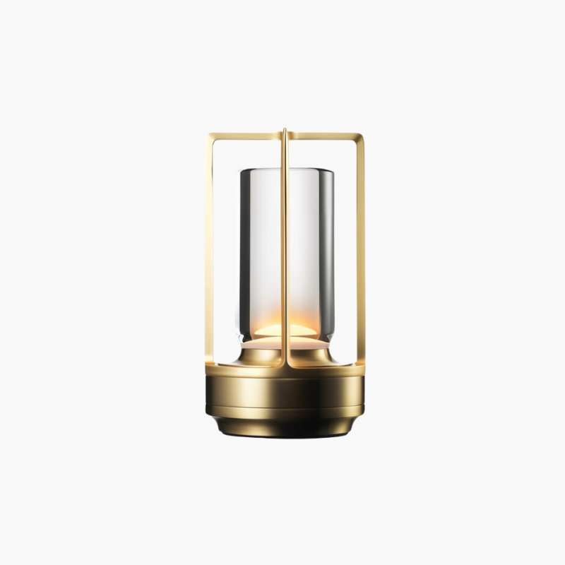 LumiCrysta – Lampe de table LED dimmable cristal poli, blanc, salon
