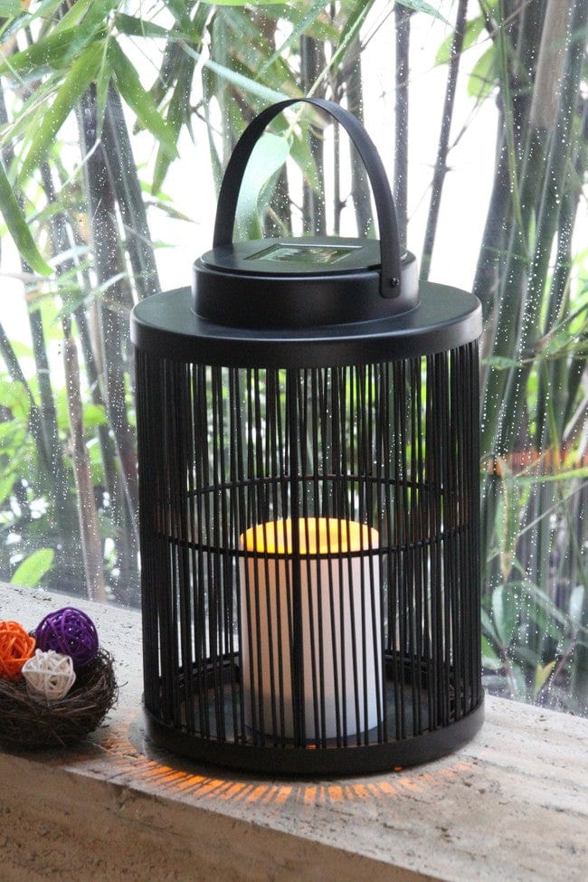 Lampe extérieure solaire LED décorative jardin terrasse lumière chaude autonome design boho