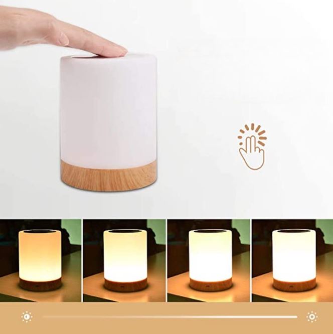 SoftGlow – Lampe de Chevet LED Sans Fil à Toucher
