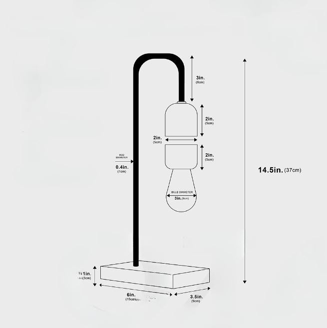 HoverLite - Lampe LED flottante sans fil au design minimaliste et élégant pour maison