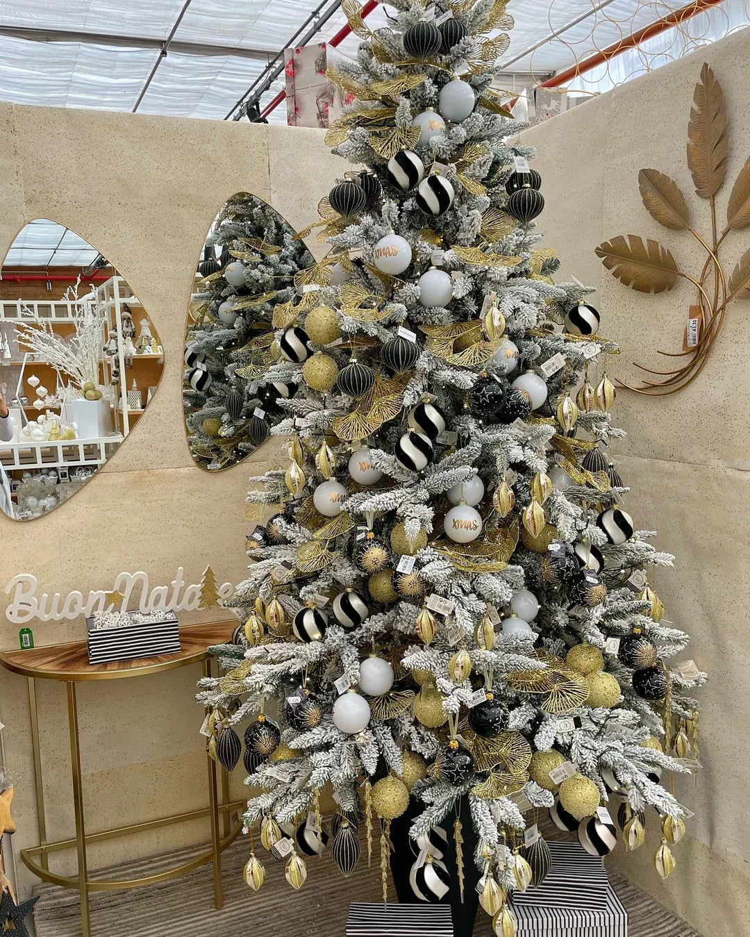 Sapin de Noël décoré avec lumières LED, sapin pliable prêt en 1 minute