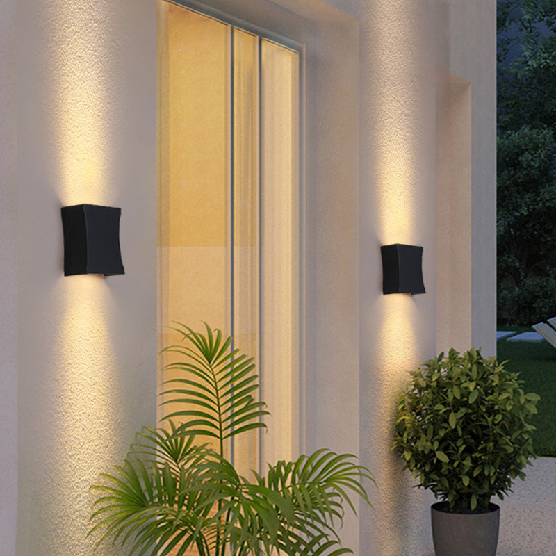 Applique murale LED extérieure design moderne lumière blanche chaude étanche jardin terrasse