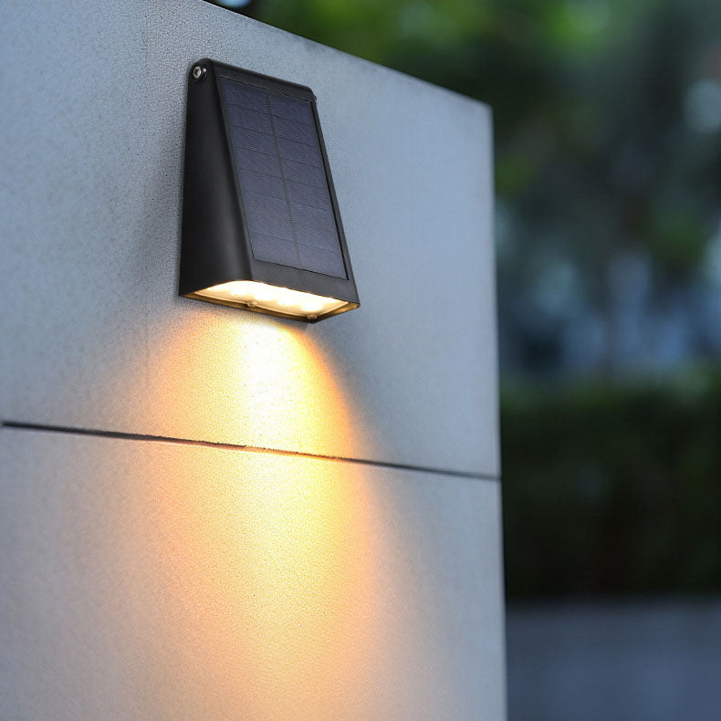 Design moderne minimaliste solaire extérieur lumière chaude étanche pour jardin et terrasse