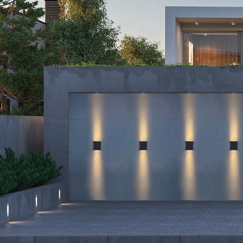 Applique murale LED extérieure design moderne lumière blanche chaude étanche jardin terrasse