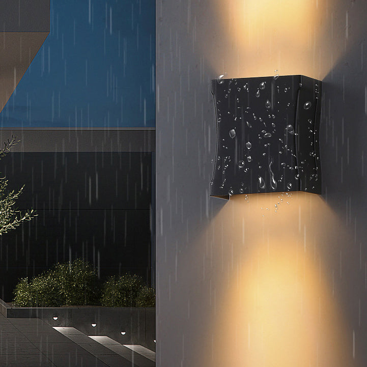 Applique murale LED extérieure design moderne lumière blanche chaude étanche jardin terrasse