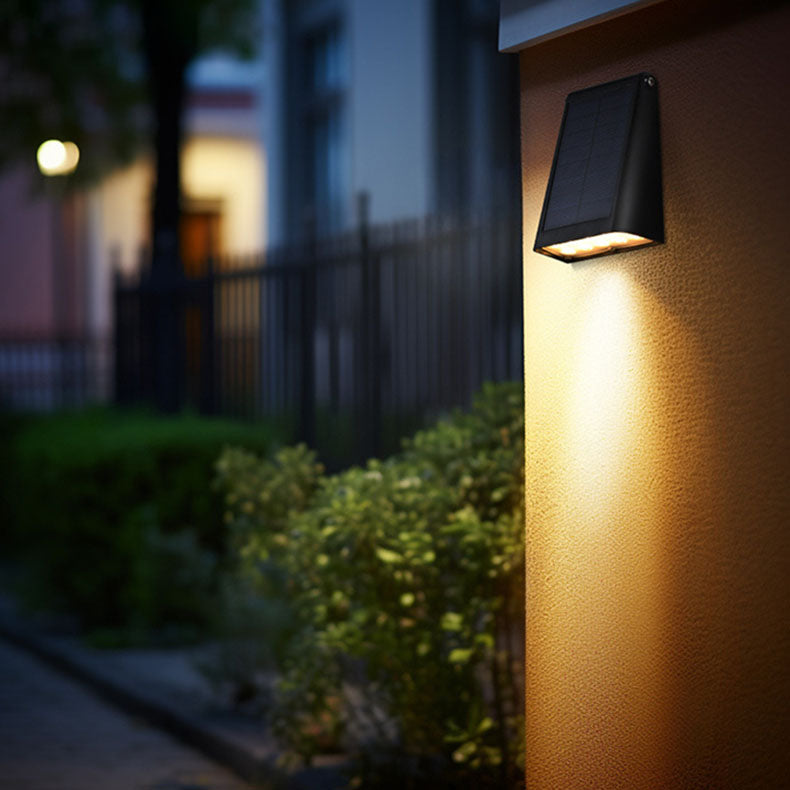 Design moderne minimaliste solaire extérieur lumière chaude étanche pour jardin et terrasse