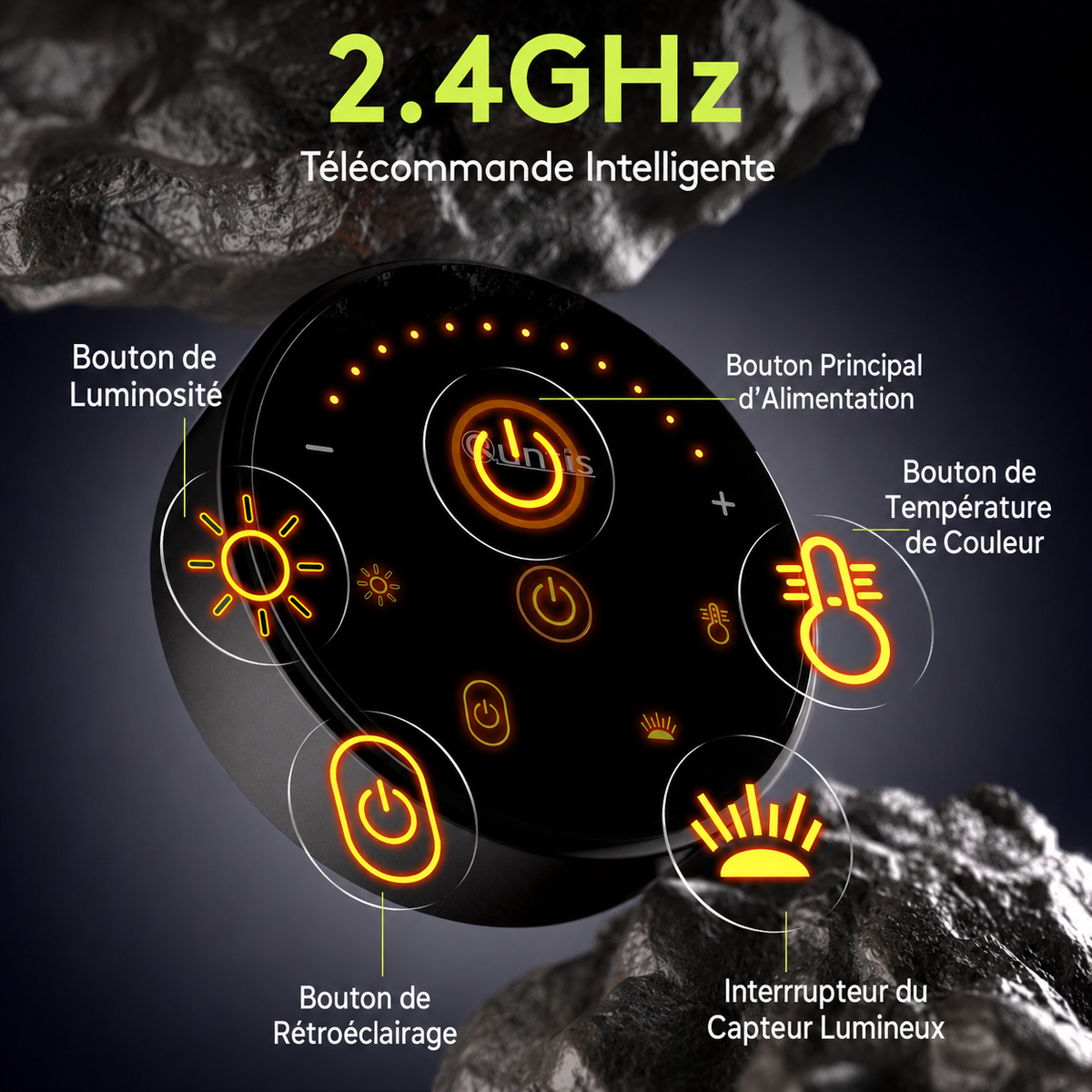 Barre Lumineuse pour Moniteur | Double Tête Pliable, 15 Modes RVB