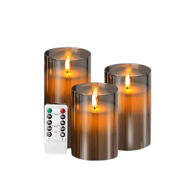 Bougies LED modernes avec télécommande