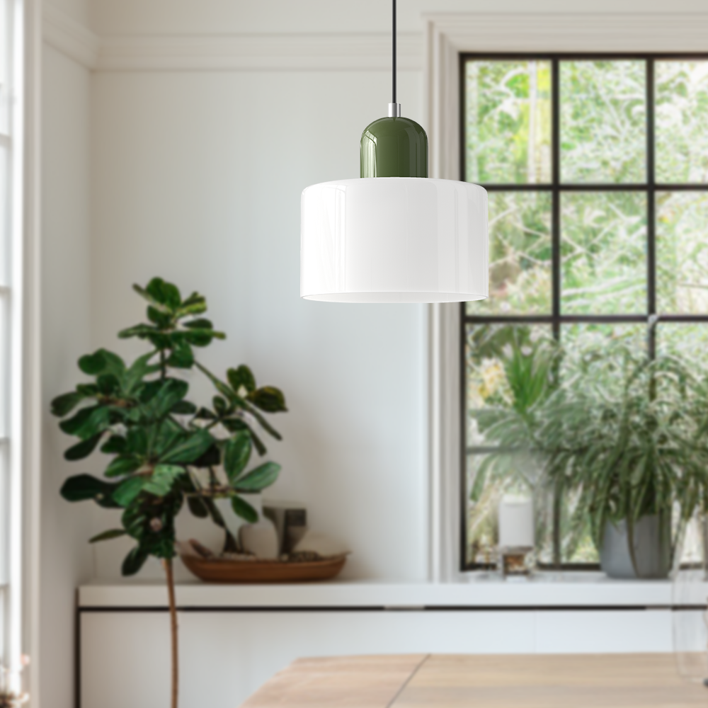 Lumisio – Suspension en Verre Style Bauhaus, Créative, Salon
