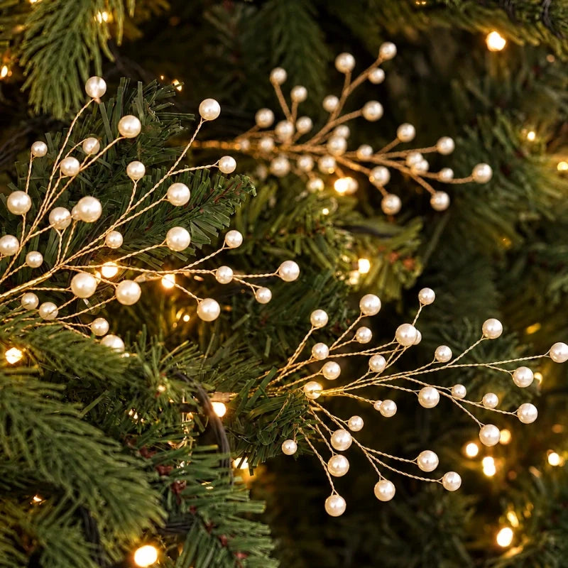 Branches Perlées et Cristaux pour Décoration
