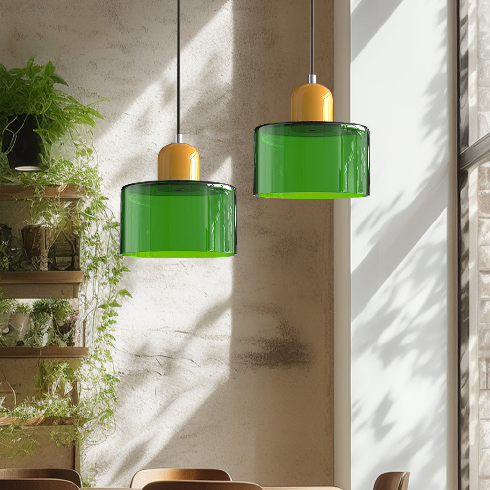 Lumisio – Suspension en Verre Style Bauhaus, Créative, Salon