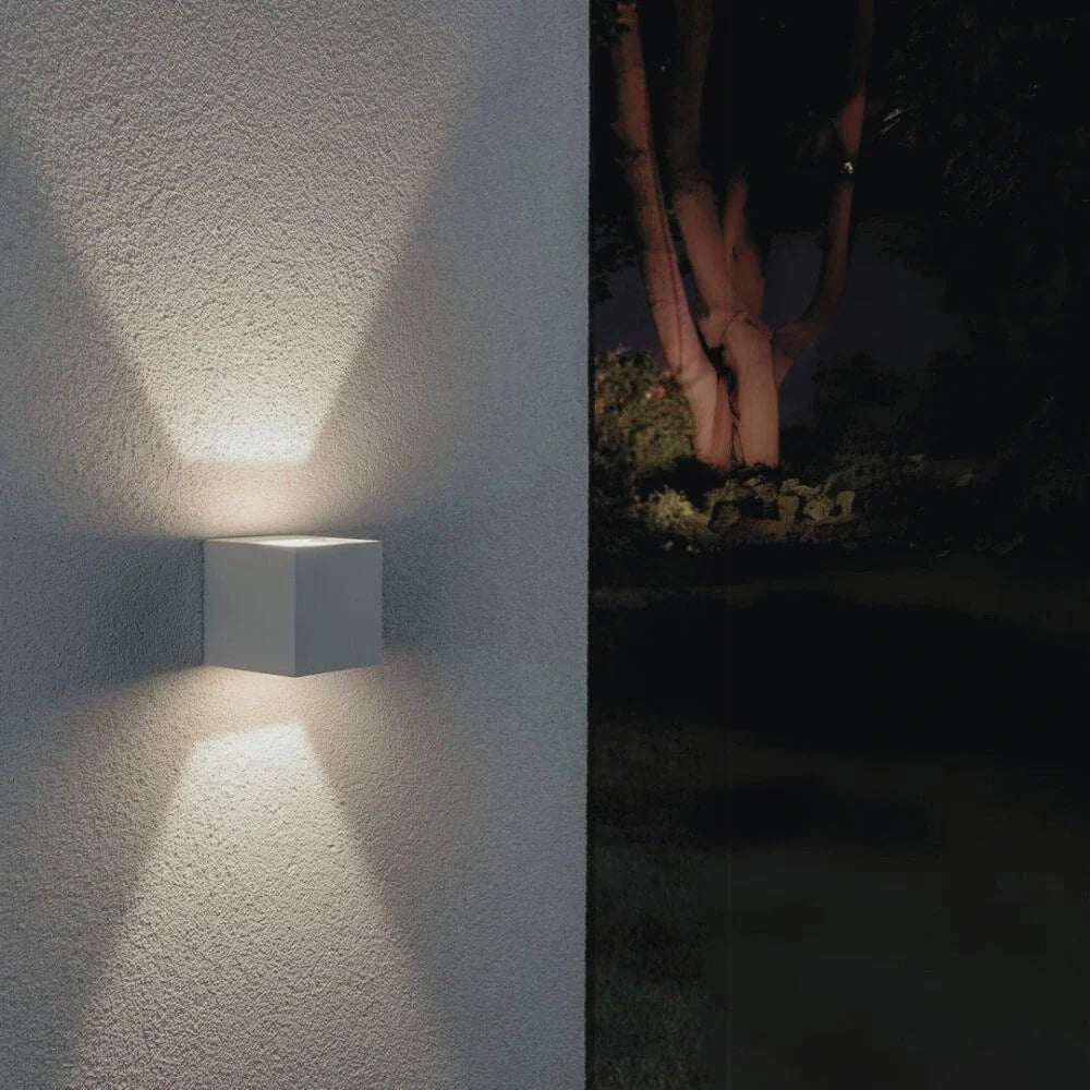 Applique murale LED blanc chaud pour extérieur jardin étanche design moderne décorative et autonome